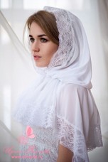 арт.1110 Платок "Вера"(цвет белый)